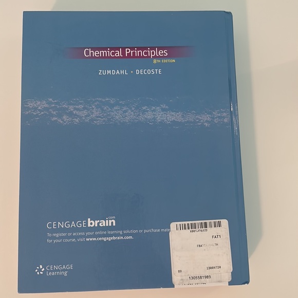 Chemical Principles Textbook 8th Edition by Zumdahl and Decoste Cengage Learning - Picture 3 of 3